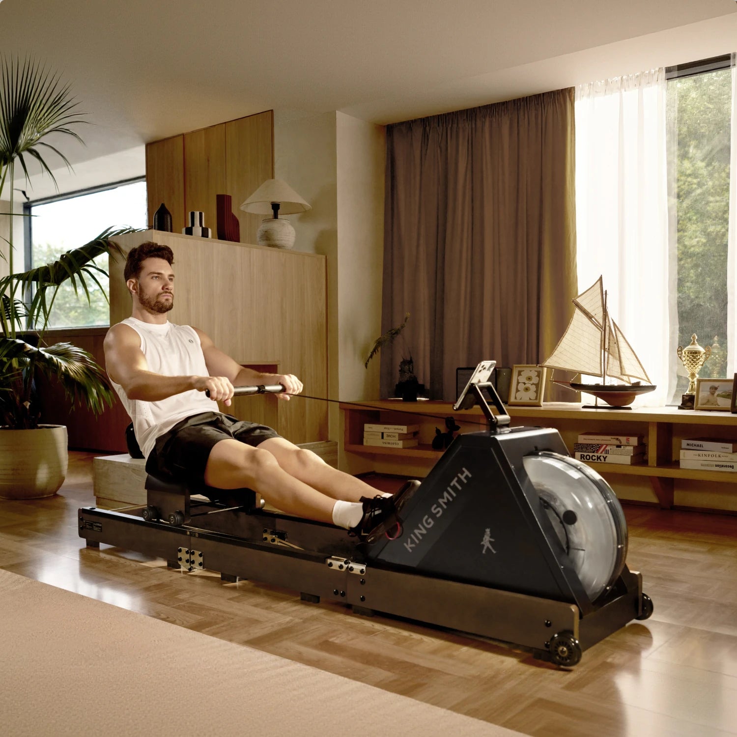 WR20 Tri-fold Water Rowing Machine